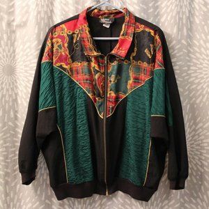 Vintage 90s Windbreaker Jacket Dolman Sleeve